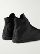 Converse - Chuck 70 Full-Grain Leather High-Top Sneakers - Black