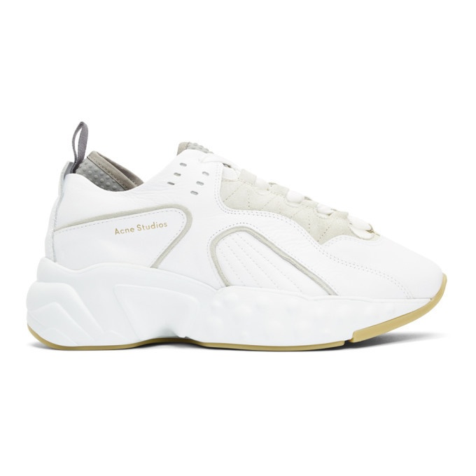 Acne Studios White Nappa Rockaway Sneakers, US9 / IT42 | eBay