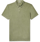 James Perse - Supima Cotton-Jersey Polo Shirt - Men - Sage green