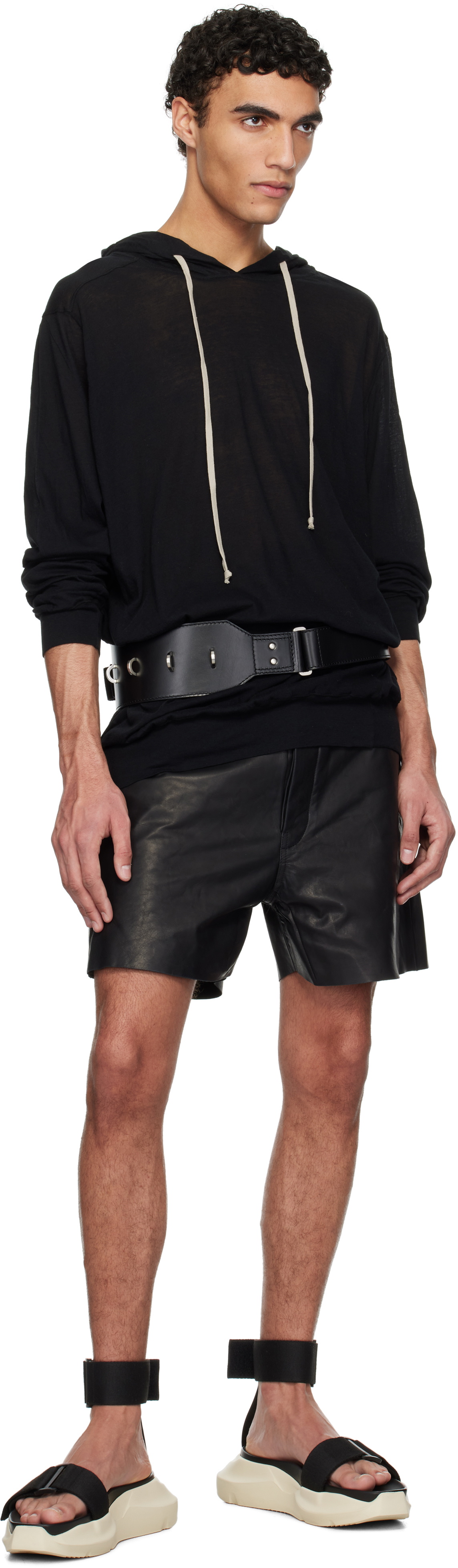 Rick Owens Black Hollywood Cargo Belt Rick Owens