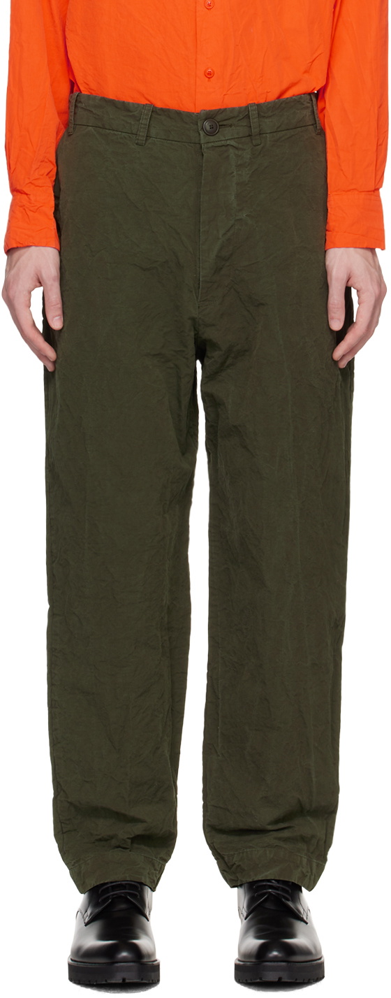 Casey Casey Khaki Ah Trousers Casey Casey