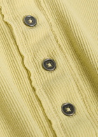 Free People Jamie Ribbed Stretch-cotton Tank top Yellow