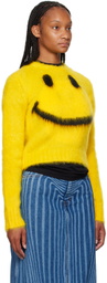 Moschino Yellow Intarsia Sweater
