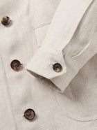 De Petrillo - Linen-Twill Overshirt - Neutrals