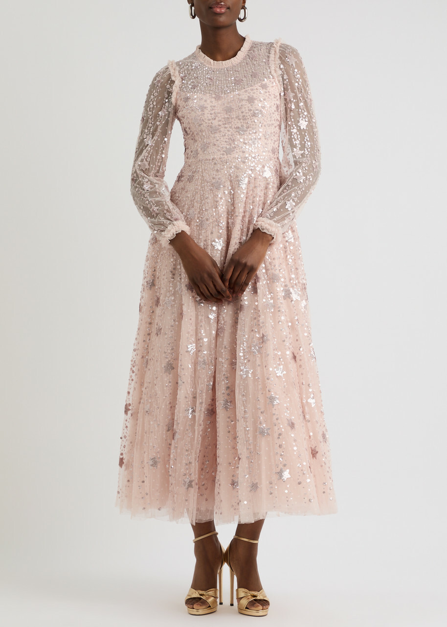 shooting star sequin dress Lavender Shooting Star Sequin Dress