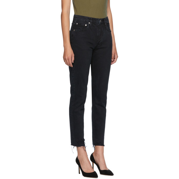 AGOLDE Black Jamie High Rise Classic Jeans