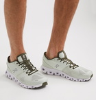 On - Cloud Rubber-Trimmed Mesh Running Sneakers - Green