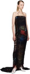 Jean Paul Gaultier Brown Shayne Oliver Edition 'The Long Slashed City' Maxi Dress