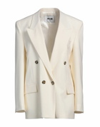 Msgm Womens Blazer Ivory