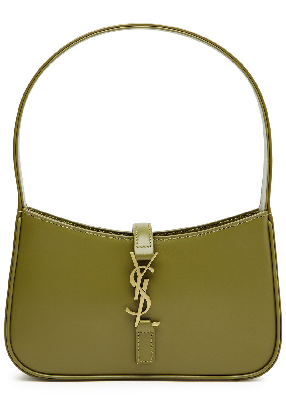 トートバッグ SAINT LAURENT Bottle Green Leather Mini Le 5 ?? 7 Handbag Bottle green leather mini Le 5 à 7 handbag – G&B