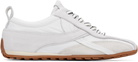 Alohas White Tb.304 Nylon Leather Sneakers
