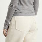 Auralee Women's Denim Wide Shorts in Ivory White