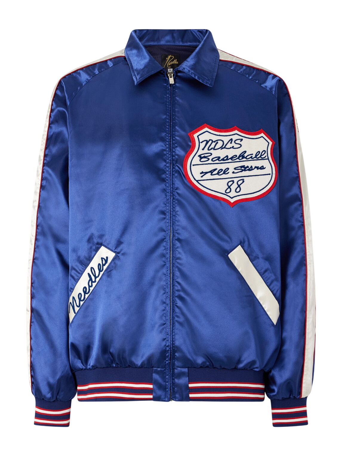 Needles Black Faux-Fur Double Riders Jacket Needles