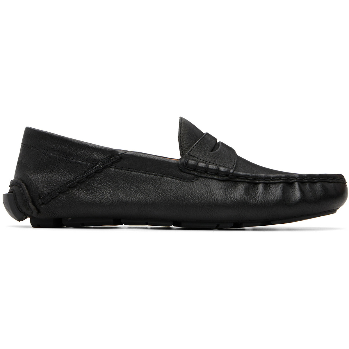 Polo Ralph Lauren Black Anders Leather Driver Loafers