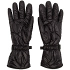 TAKAHIROMIYASHITA TheSoloist. Black Taffeta Zip Gloves