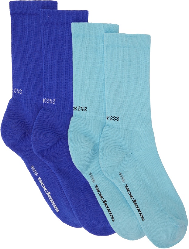 Photo: SOCKSSS Two-Pack Blue Socks
