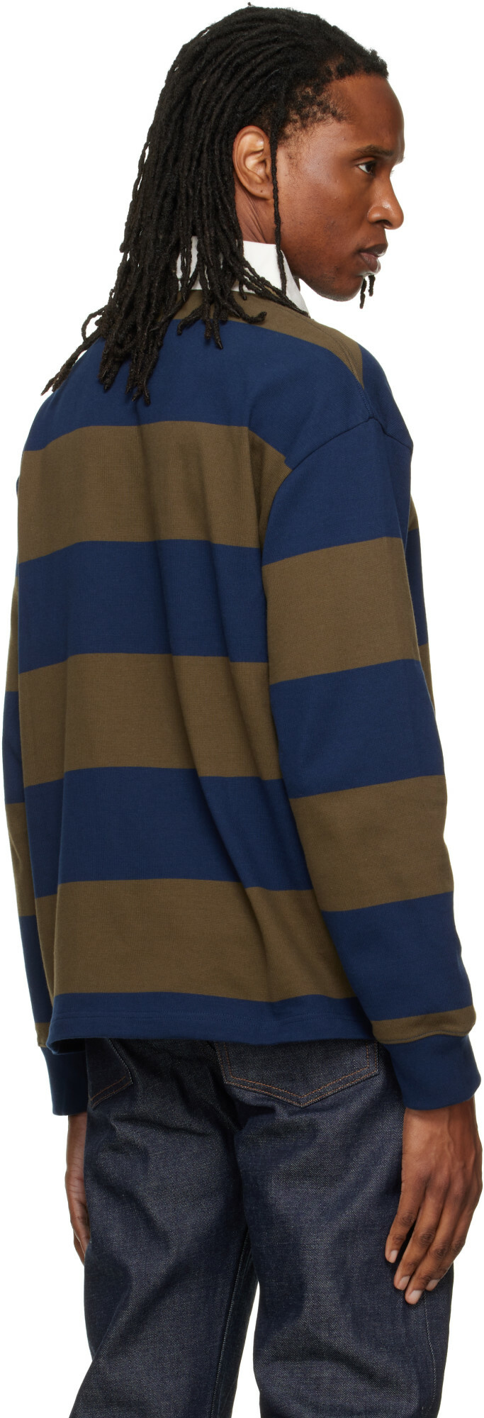 A.P.C. Navy & Khaki Isaac Polo