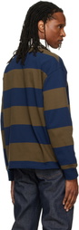 A.P.C. Navy & Khaki Isaac Polo