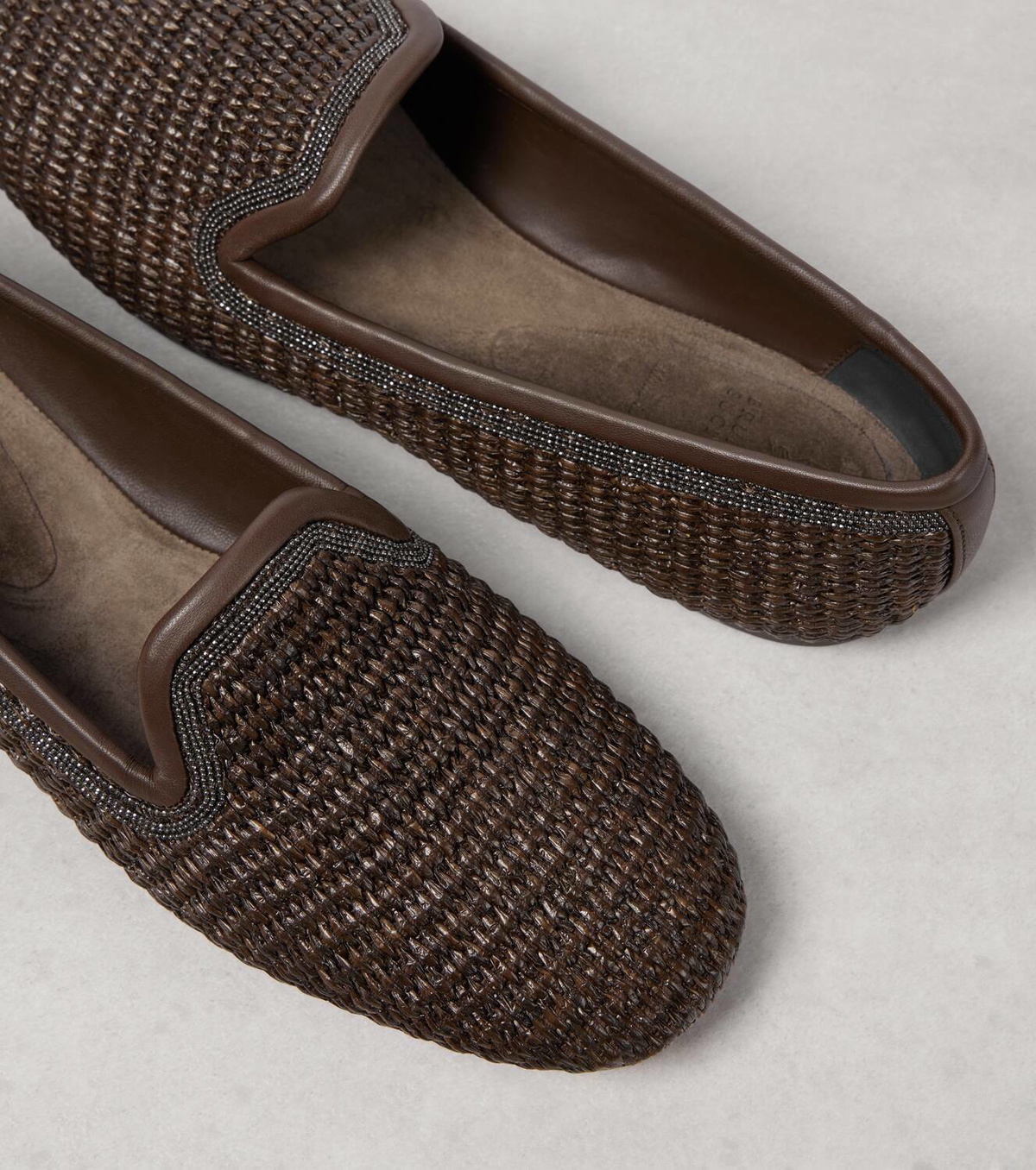 ブルネロクチネリ Brunello Cucinelli Raffia Slippers Brunello Cucinelli Raffia slippers Brunello Cucinelli