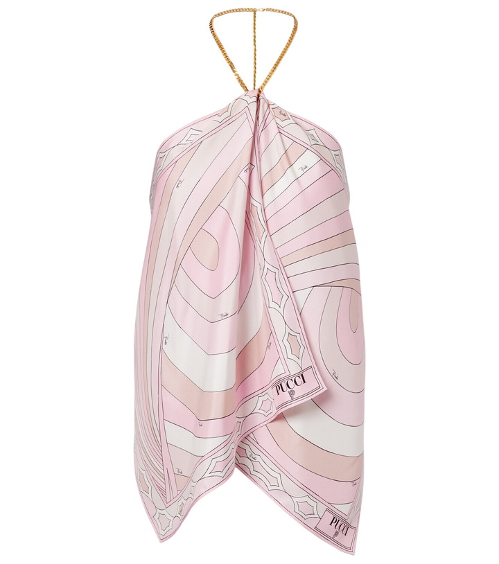Photo: Pucci Iride halterneck silk twill top