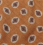 Rubinacci - 7.5cm Wool and Silk-Blend Jacquard Tie - Men - Mustard
