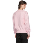 AMI Alexandre Mattiussi SSENSE Exclusive Pink Ami De Coeur Sweatshirt