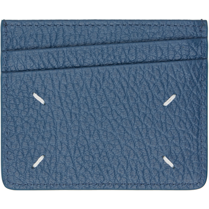 Photo: Maison Margiela Blue Four Stitches Card Holder