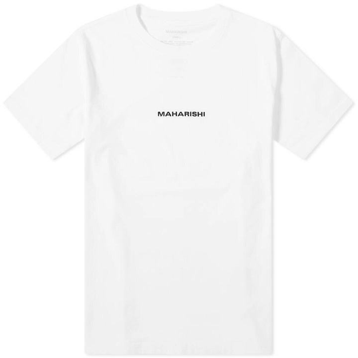Photo: Maharishi Men's Classic Logo T-Shirt in White