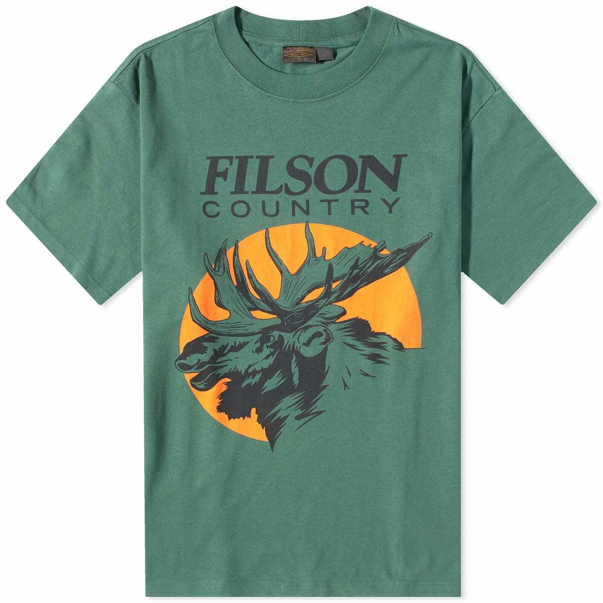 Photo: Filson Men's Pioneer Moose T-Shirt in Green