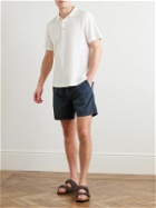 Portuguese Flannel - Cotton-Corduroy Drawstring Shorts - Blue