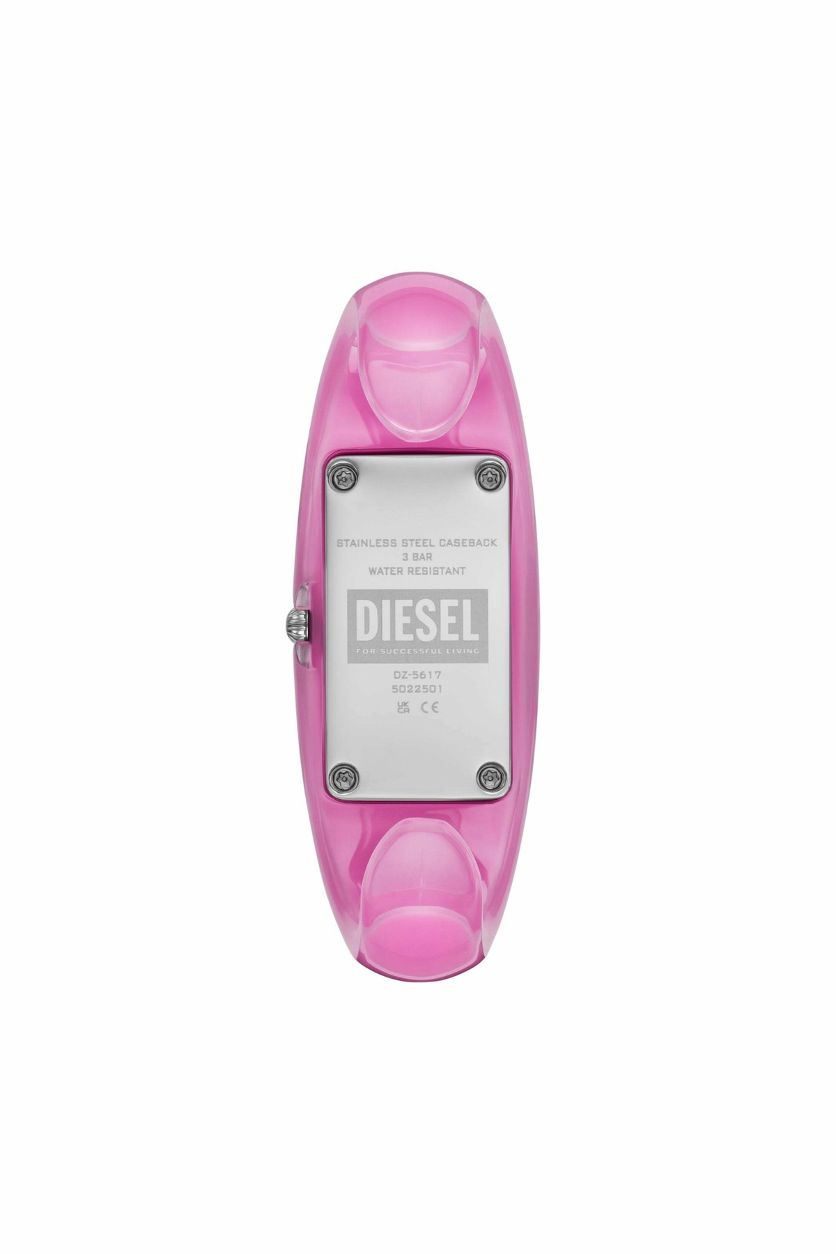 Diesel Diesel Wonder-D Two-Hand Pink Nylon Resin Watch - Timeframes Womens in Pink