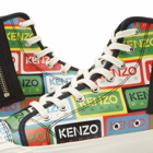 Kenzo Paris Men's Classic Label High Top Sneakers in Multicolor
