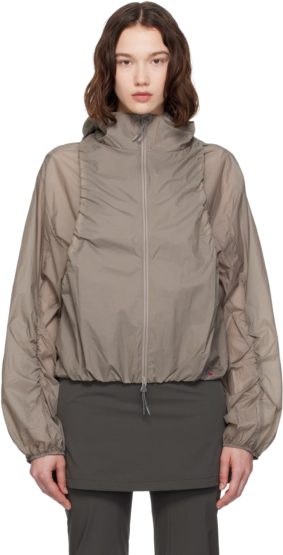 ROA Taupe Spinnaker Windbreaker Jacket