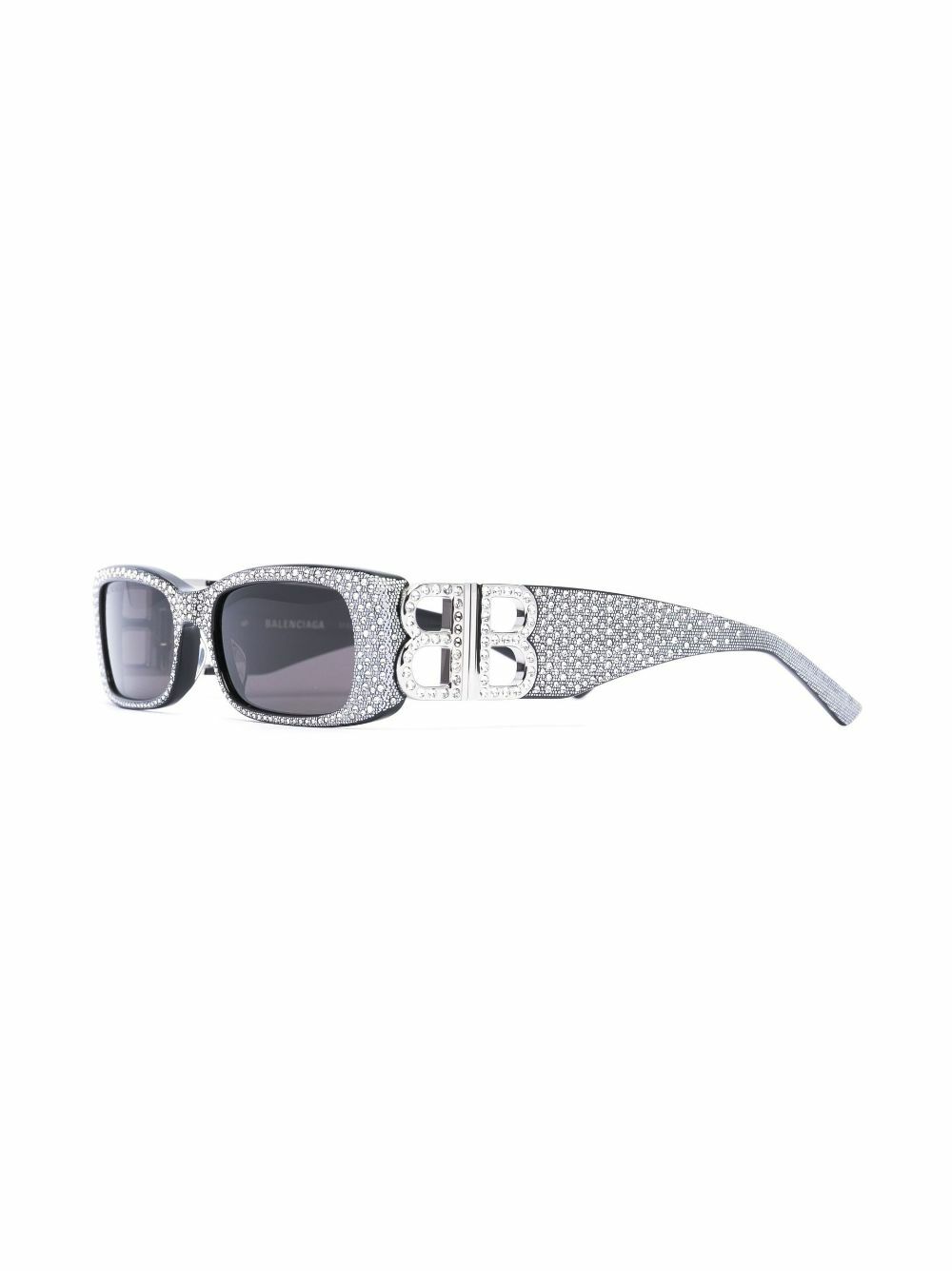 Balenciaga Eyewear Silver-Tone Dynasty Crystal-Embellished  display picture 1