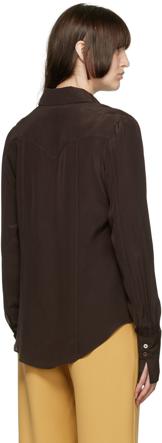 Maiden Name SSENSE Exclusive Brown Odette Shirt