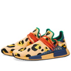 Adidas x Pharrel Williams HU NMD Animal Sneakers in Pulse Amber/Bold Gold/Core 