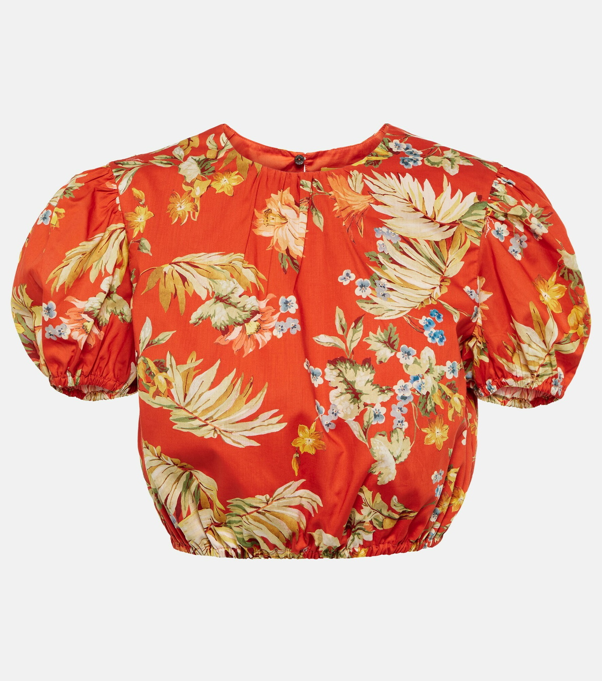 Erdem - Vacation Hydra floral cotton crop top