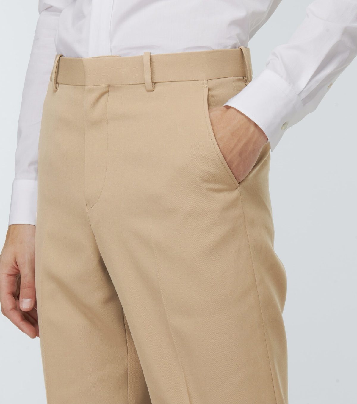Auralee Pants in Dark Olive Brown