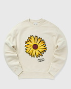 Maison Kitsune Floating Flower Comfort Sweatshirt Beige - Mens - Sweatshirts