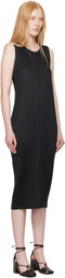 PLEATS PLEASE ISSEY MIYAKE Black Monthly Colors May Maxi Dress