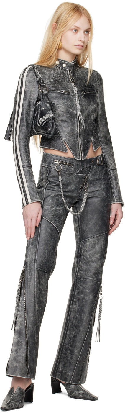KNWLS Black Claw Leather Jacket