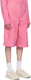 Acne Studios Pink Patch Shorts