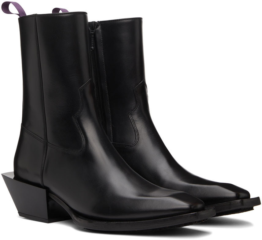 Eytys Black Luciano Zip-Up Boots Eytys