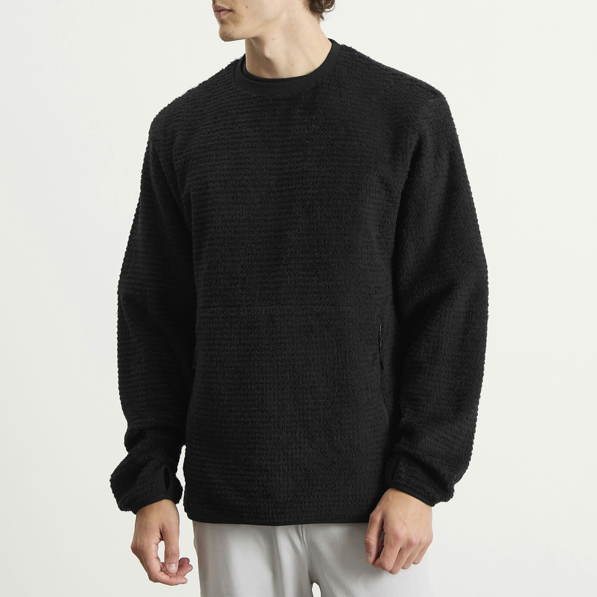 Snow Peak Men's Thermo Control Pullover in Black