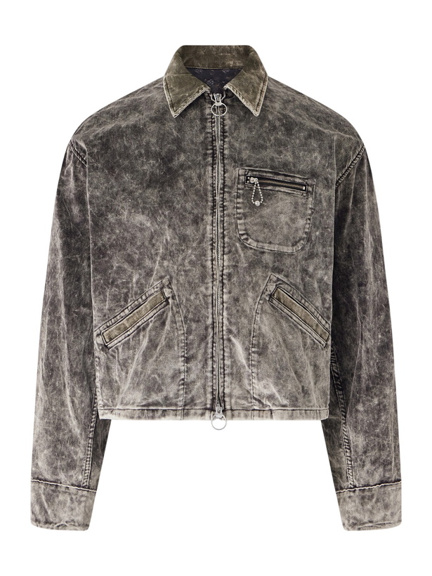 Photo: KAPITAL - Hunter Drizzle Cotton-Velvet Blouson Jacket - Black