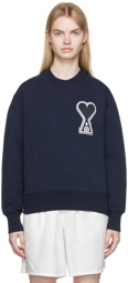 AMI Alexandre Mattiussi SSENSE Exclusive Navy Organic Cotton Sweatshirt