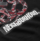 Neighborhood - Logo-Print Cotton-Jersey T-Shirt - Black