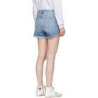 FRAME Blue Le Stevie Denim Shorts