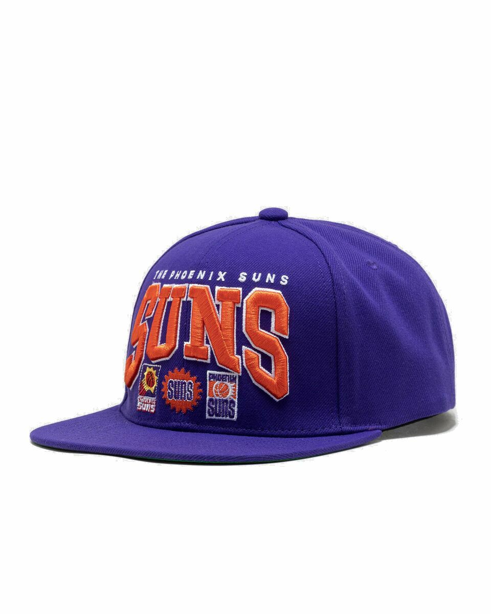 Photo: Mitchell & Ness Nba Champ Stack Snapback Hwc Phoenix Suns Orange/Purple - Mens - Caps