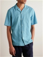 Armor Lux - Camp-Collar Cotton-Poplin Shirt - Blue